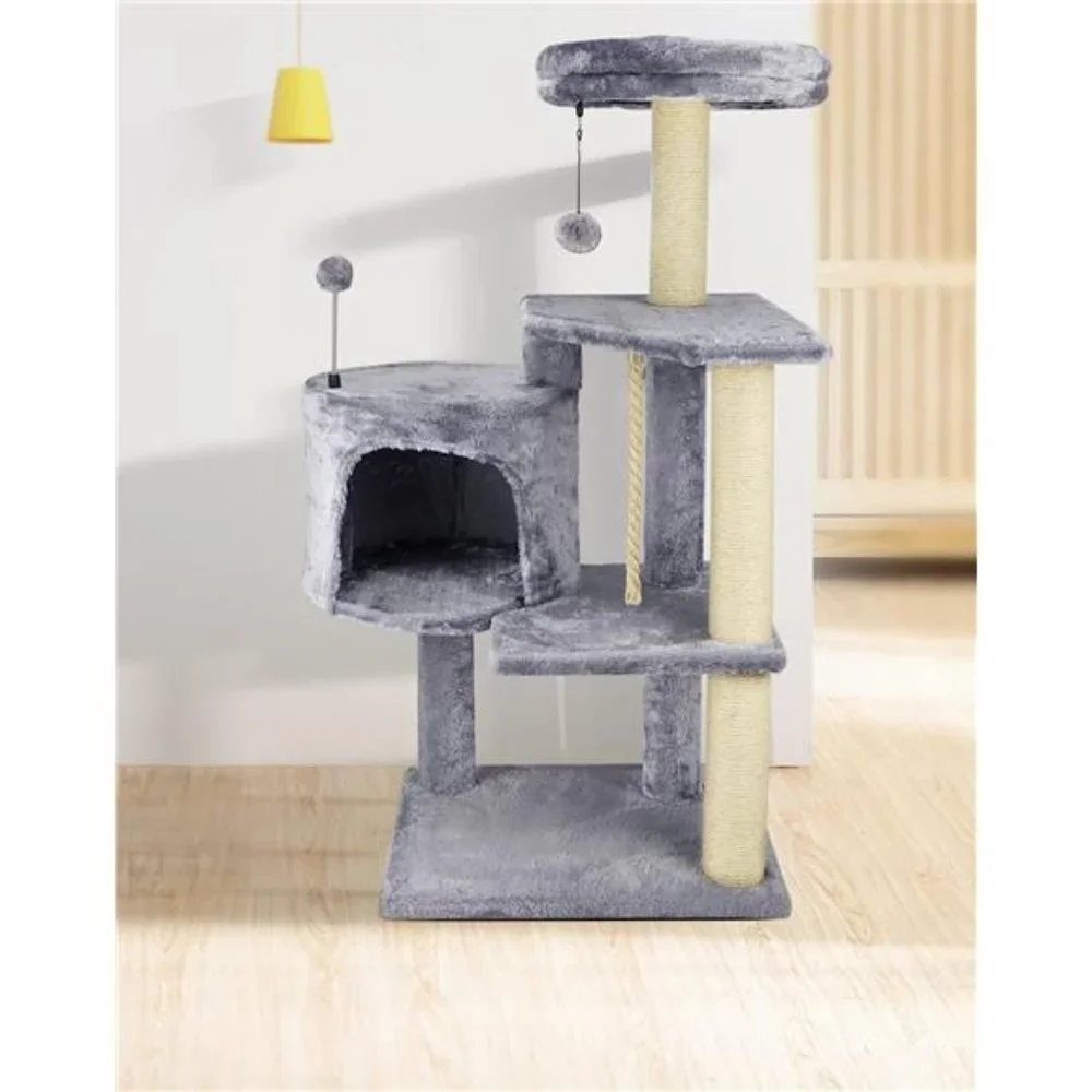 Cat Tree Scratching Toy Activity Centre Cat Tower Furniture Scratching Post
